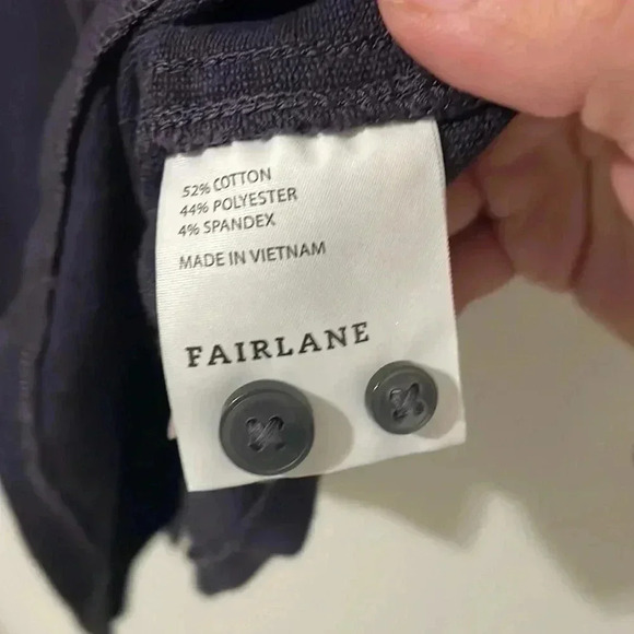 FAIRLANE Men's Purple Long Sleeve Button-Down Shirt Size Large Slim Fit - Picture 7 of 9